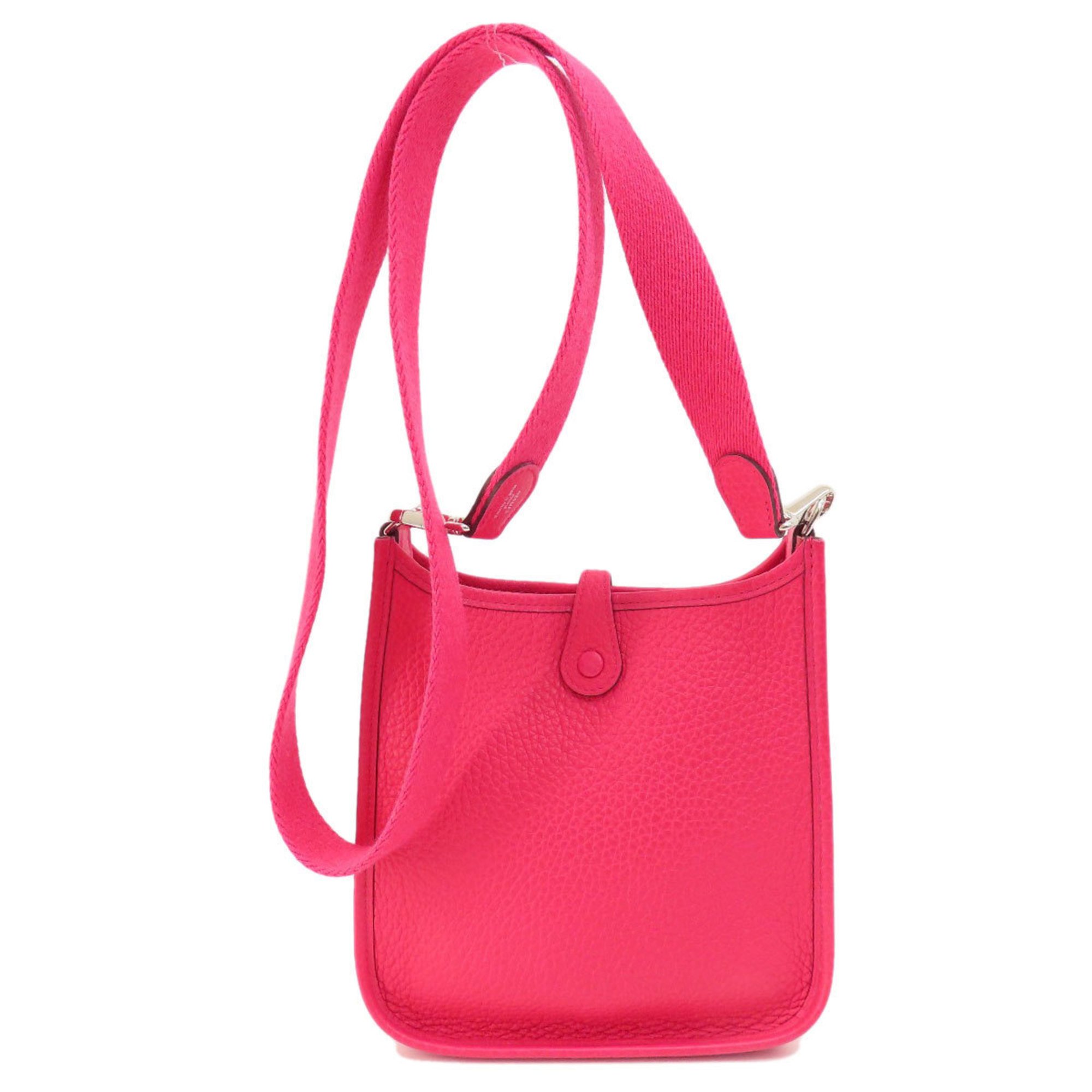 Hermes Evelyn TPM Rose Extreme Shoulder Bag Taurillon Women's