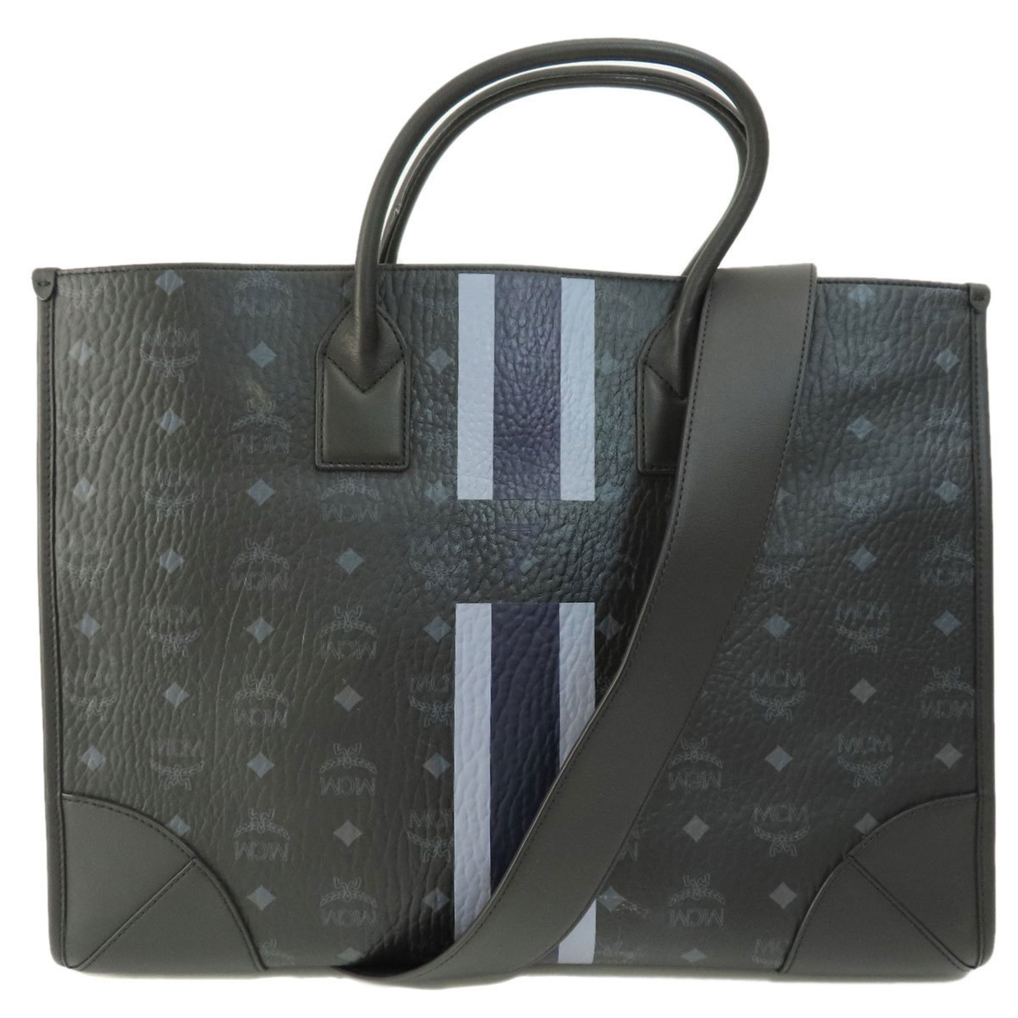 MCM Motif Handbag Leather Women's