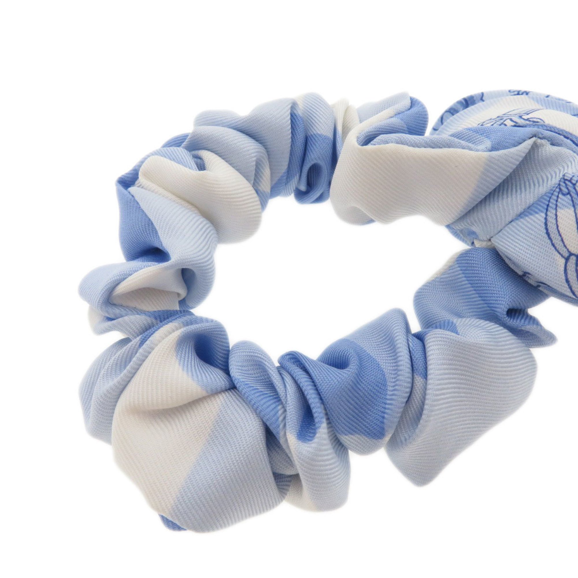 Hermes Scrunchie Hair Tie Silk Women's