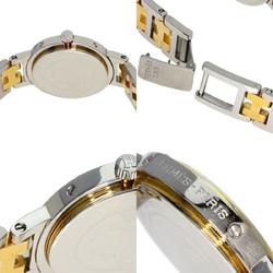 Hermes Clipper Old Type Wristwatch Stainless Steel SSxGP Ladies