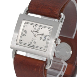 Hermes BA1.510 Barenia watch, stainless steel, leather, ladies