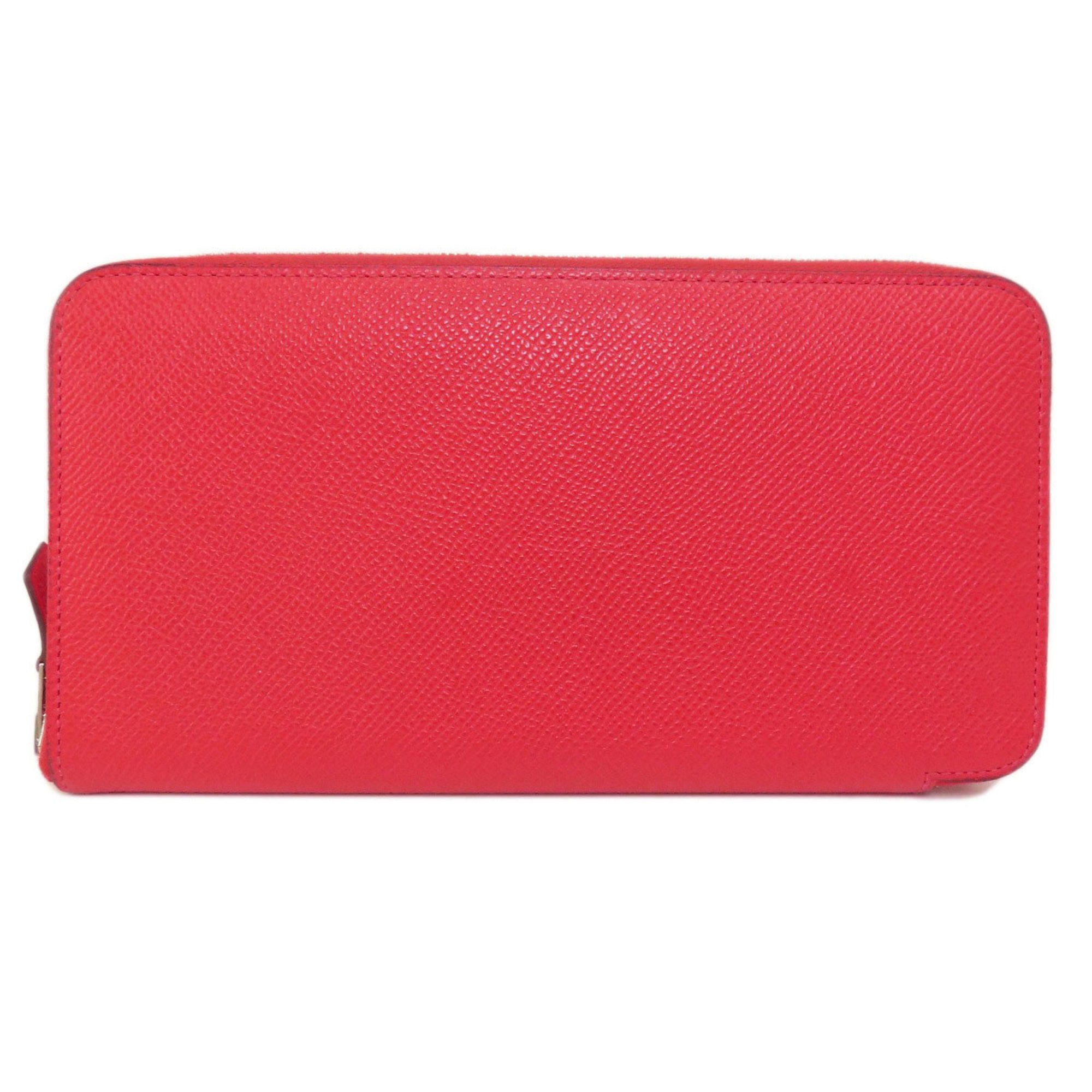 Hermes Azap Long Red Wallet Epson Women's