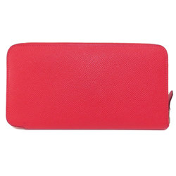 Hermes Azap Long Red Wallet Epson Women's