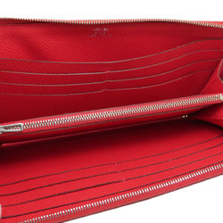 Hermes Azap Long Red Wallet Epson Women's