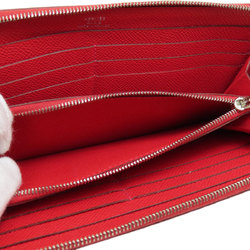 Hermes Azap Long Red Wallet Epson Women's