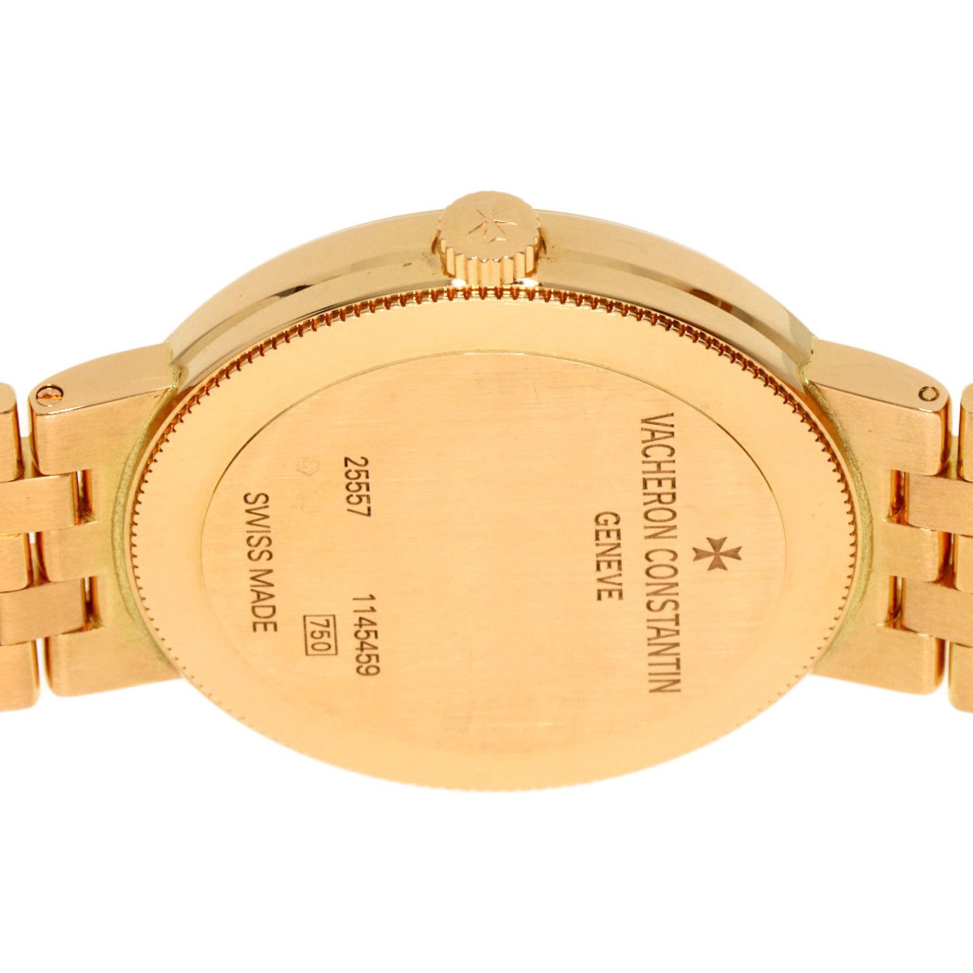 Vacheron Constantin 25557 Patrimony Diamond Bezel Watch K18 Pink Gold K18PG Ladies