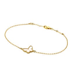 Van Cleef & Arpels Sweet Alhambra Papillon Shell Bracelet K18 Yellow Gold for Women