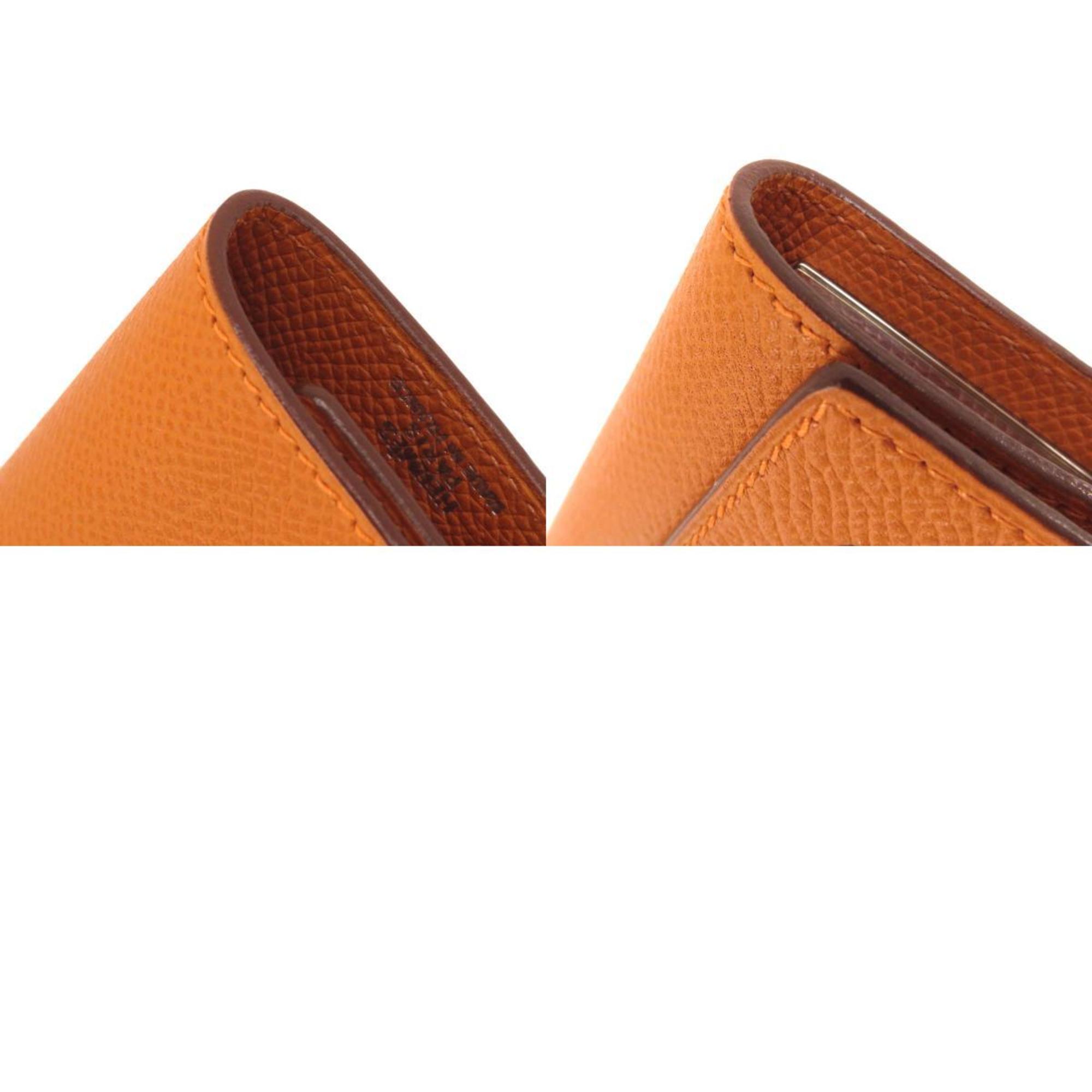Hermes Serie Etuicle Key Case 4 Orange Epson Women's