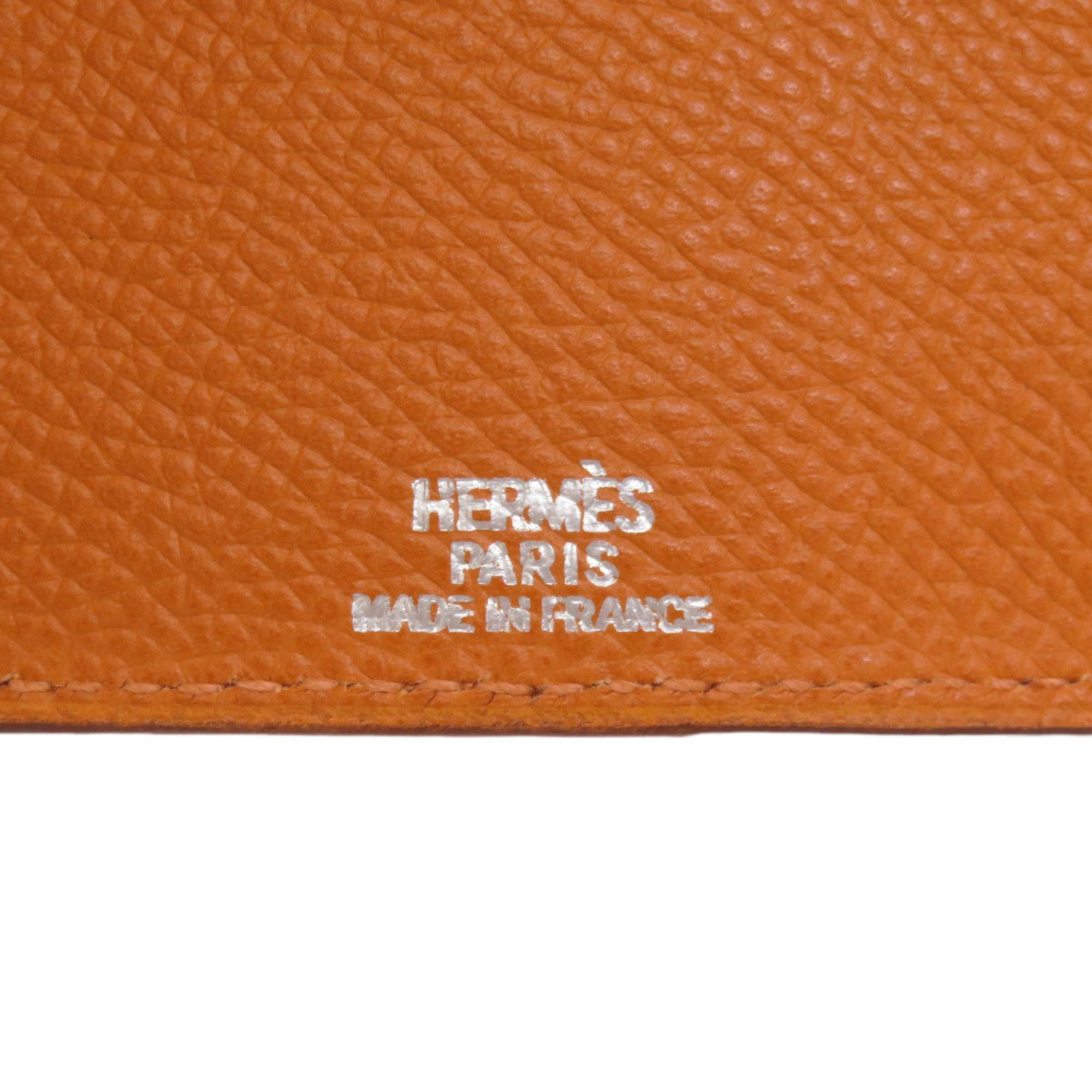 Hermes Serie Etuicle Key Case 4 Orange Epson Women's