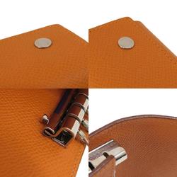 Hermes Serie Etuicle Key Case 4 Orange Epson Women's