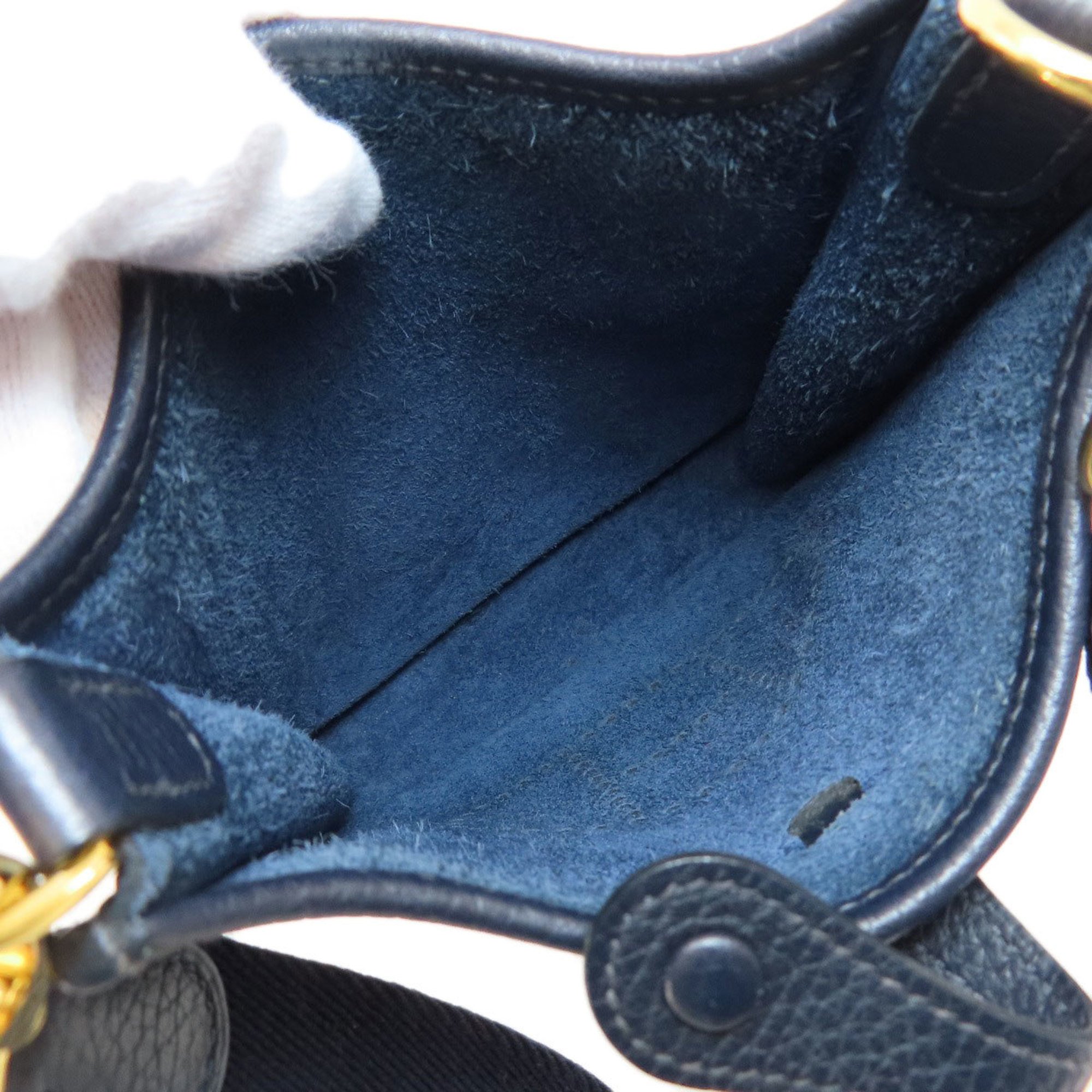 Hermes Evelyn TPM Blue Nuit Shoulder Bag Taurillon Women's