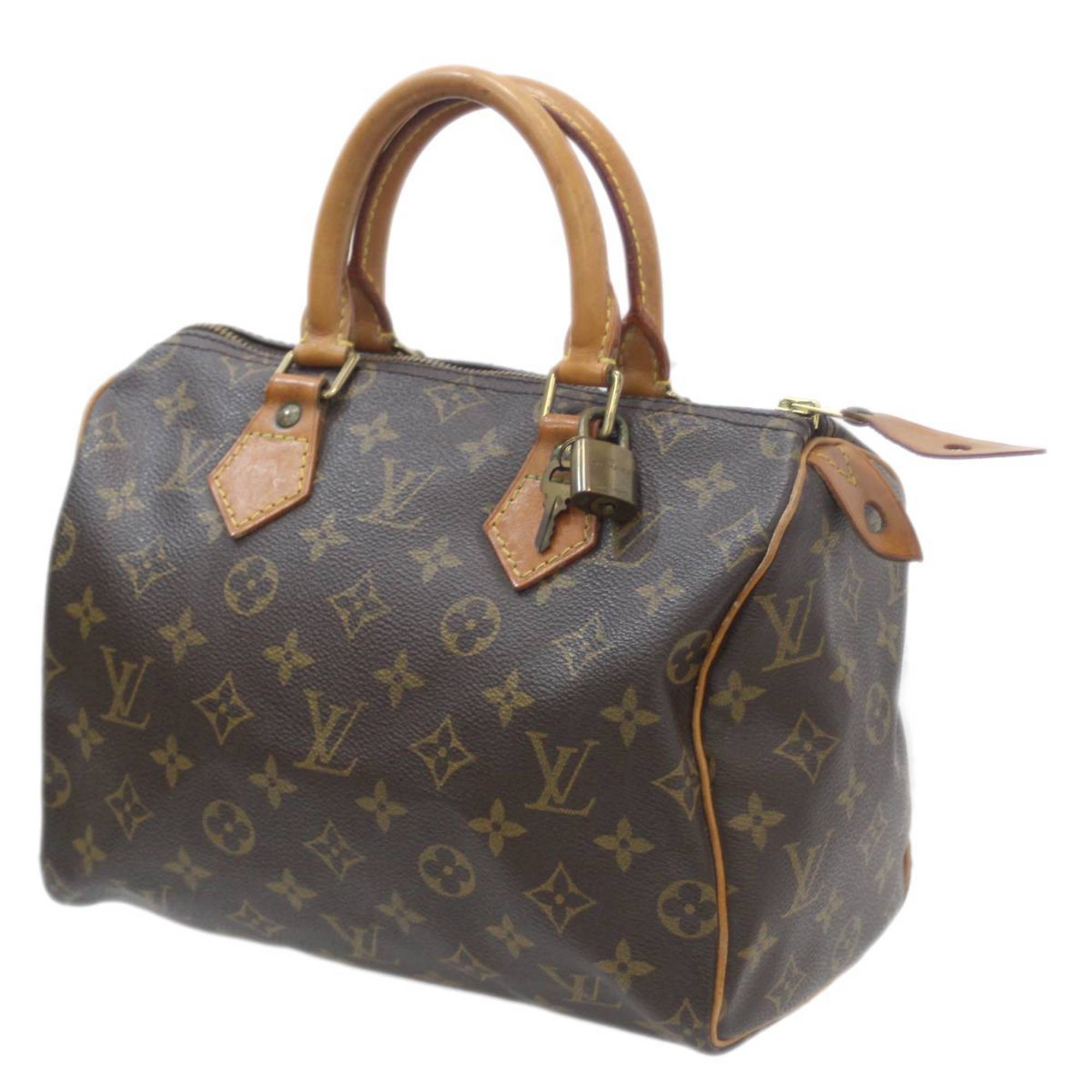 LOUIS VUITTON Louis Vuitton Speedy 25 Boston Bag Handbag Monogram M41528 TH0924 Padlock, 2 keys