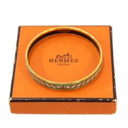 HERMES Hermes enamel bangle, gold, box, wrist size: approx. 19.5cm