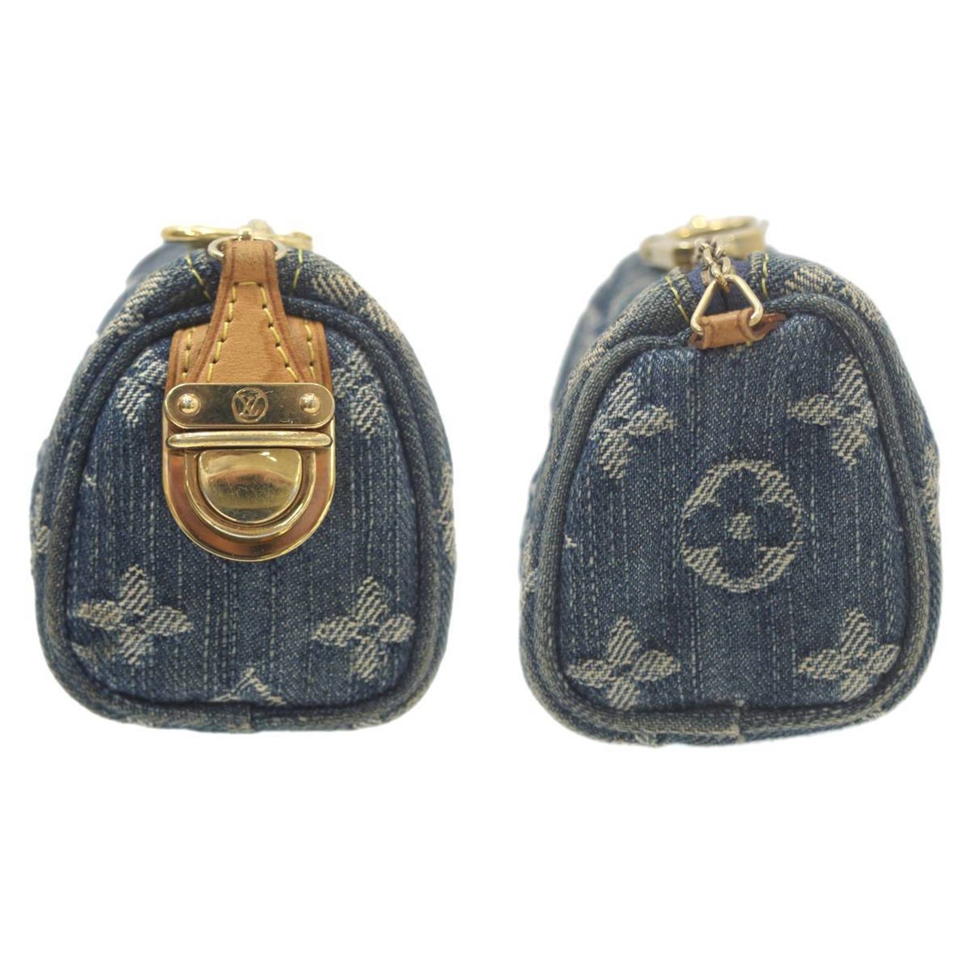 LOUIS VUITTON Truth Speedy PM Pouch Monogram Denim Blue M95082 TH1026