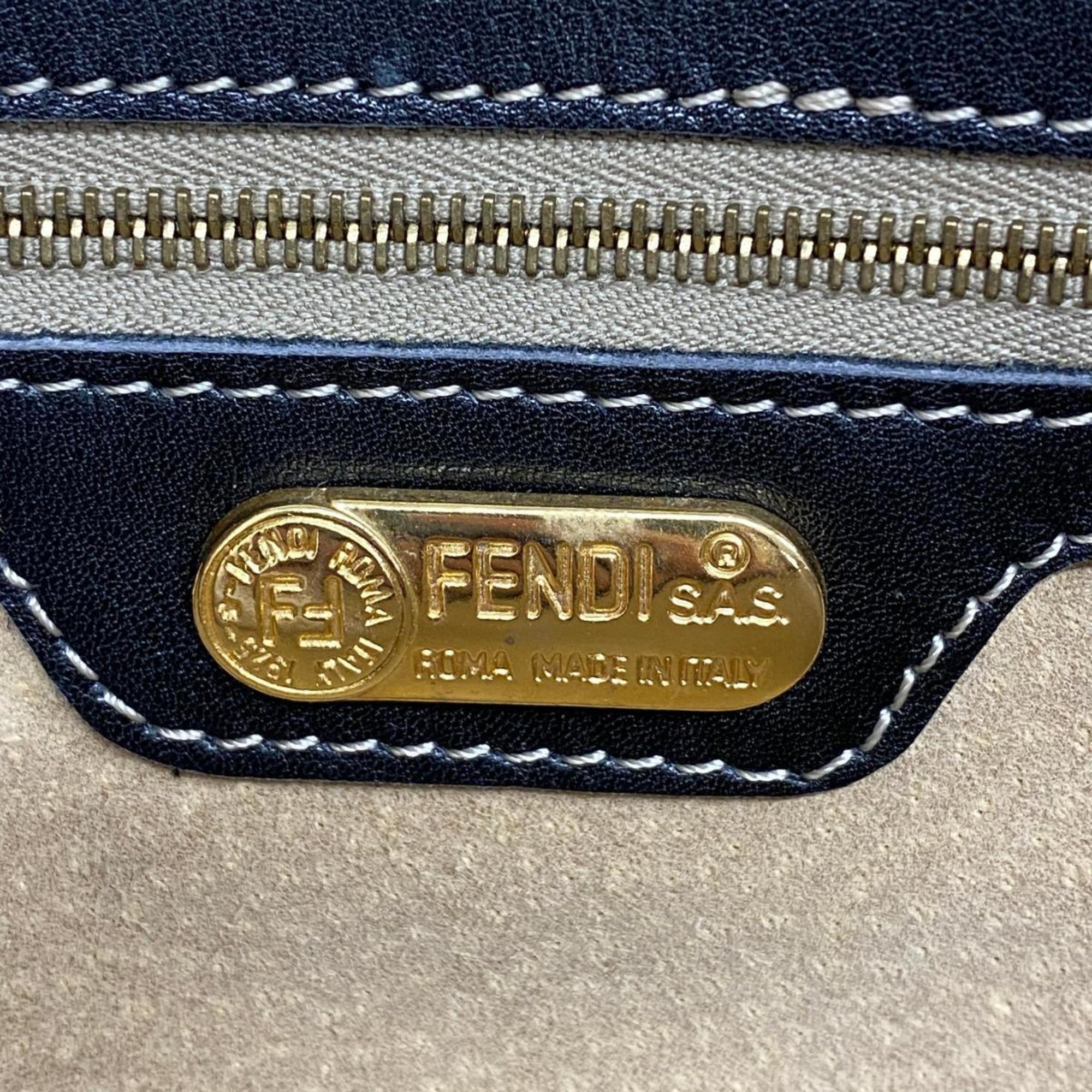 Fendi handbag leather black ladies