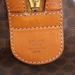 Celine Boston Bag Macadam Leather Brown Men's Women's