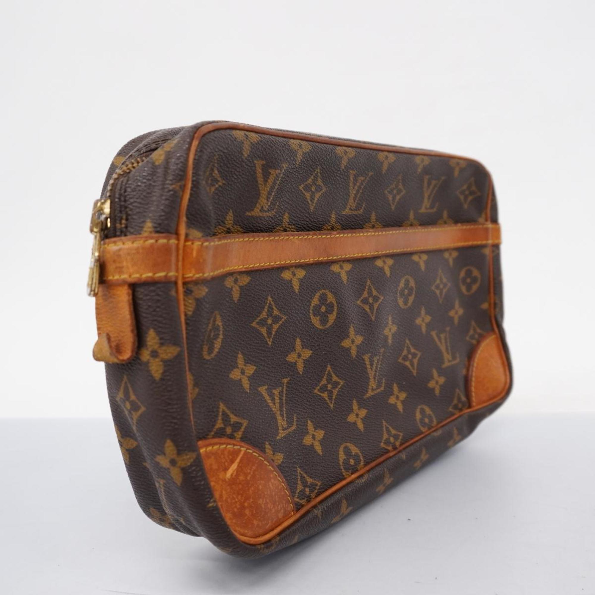 Louis Vuitton Clutch Bag Monogram Compiegne 28 M51845 Brown Men's Women's