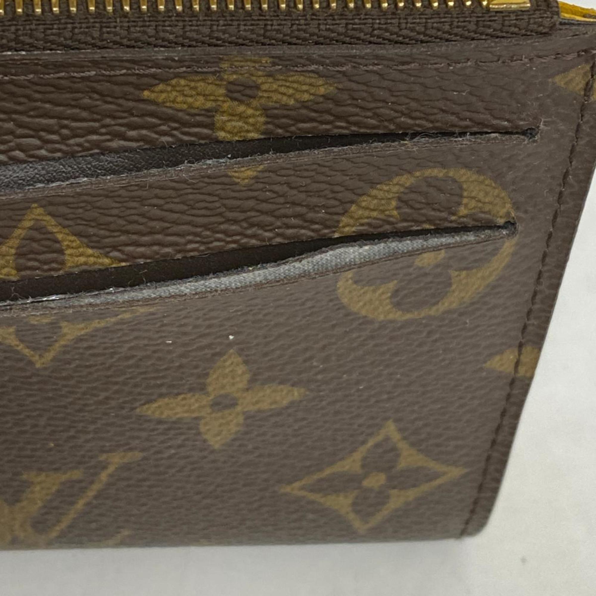 Louis Vuitton Long Wallet Monogram Portefeuille Emily M60698 Mimosa Ladies