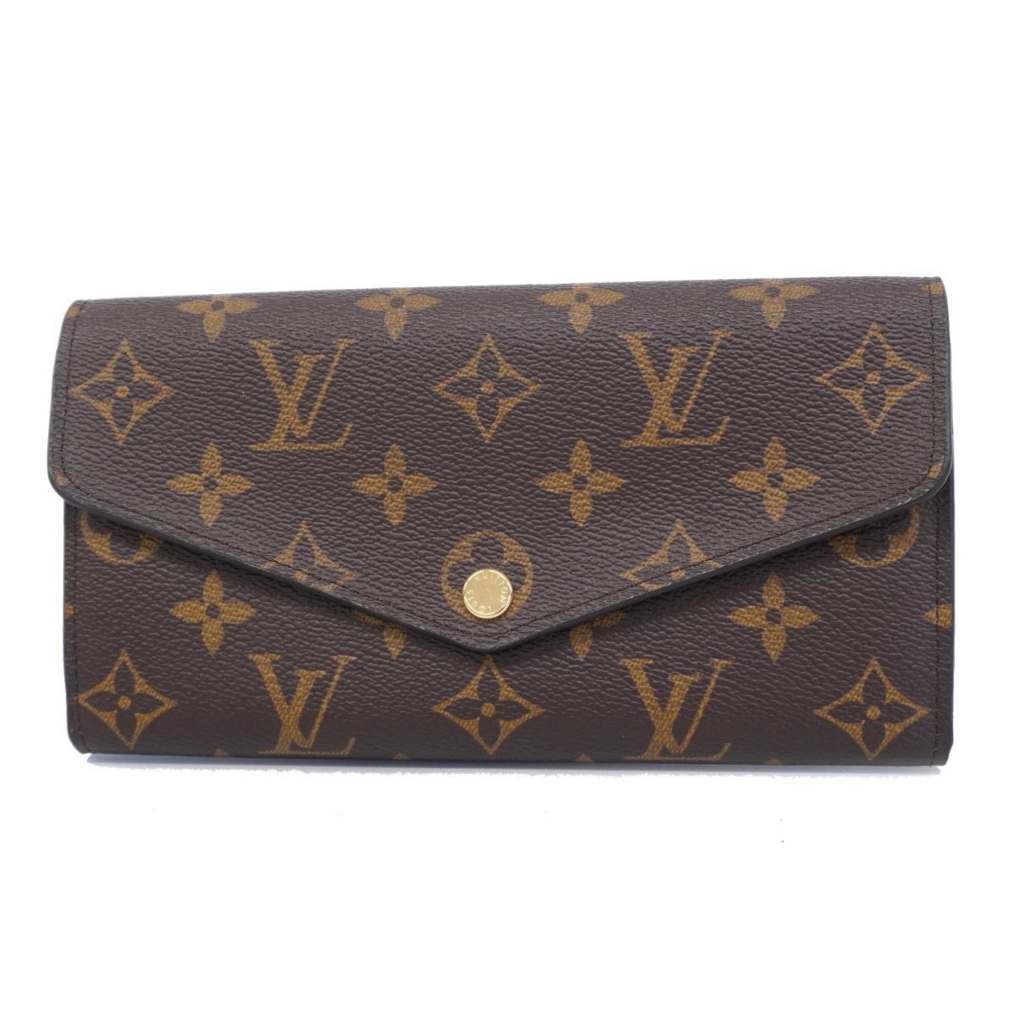 Louis Vuitton Long Wallet Monogram Portefeuille Sarah M60531 Brown Men's Women's