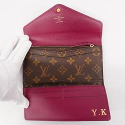Louis Vuitton Tri-fold Long Wallet Monogram Portefeuille Josephine M60708 Fuchsia Ladies