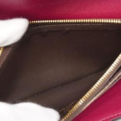 Louis Vuitton Tri-fold Long Wallet Monogram Portefeuille Josephine M60708 Fuchsia Ladies