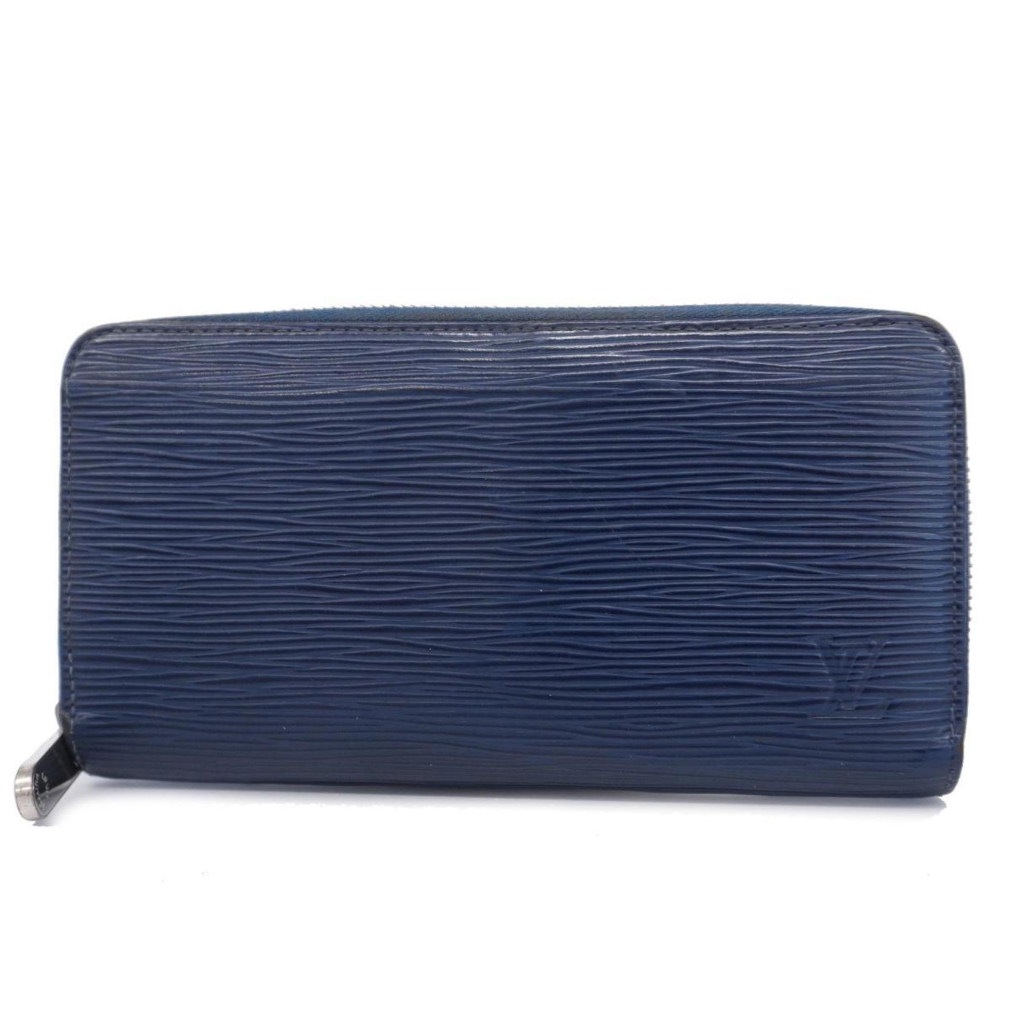 Louis Vuitton Long Wallet Epi Zippy M60307 Indigo Blue Men's