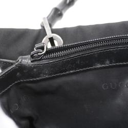 Gucci Handbag Bamboo 002 1016 Nylon Black Women's