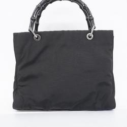 Gucci Handbag Bamboo 002 1016 Nylon Black Women's