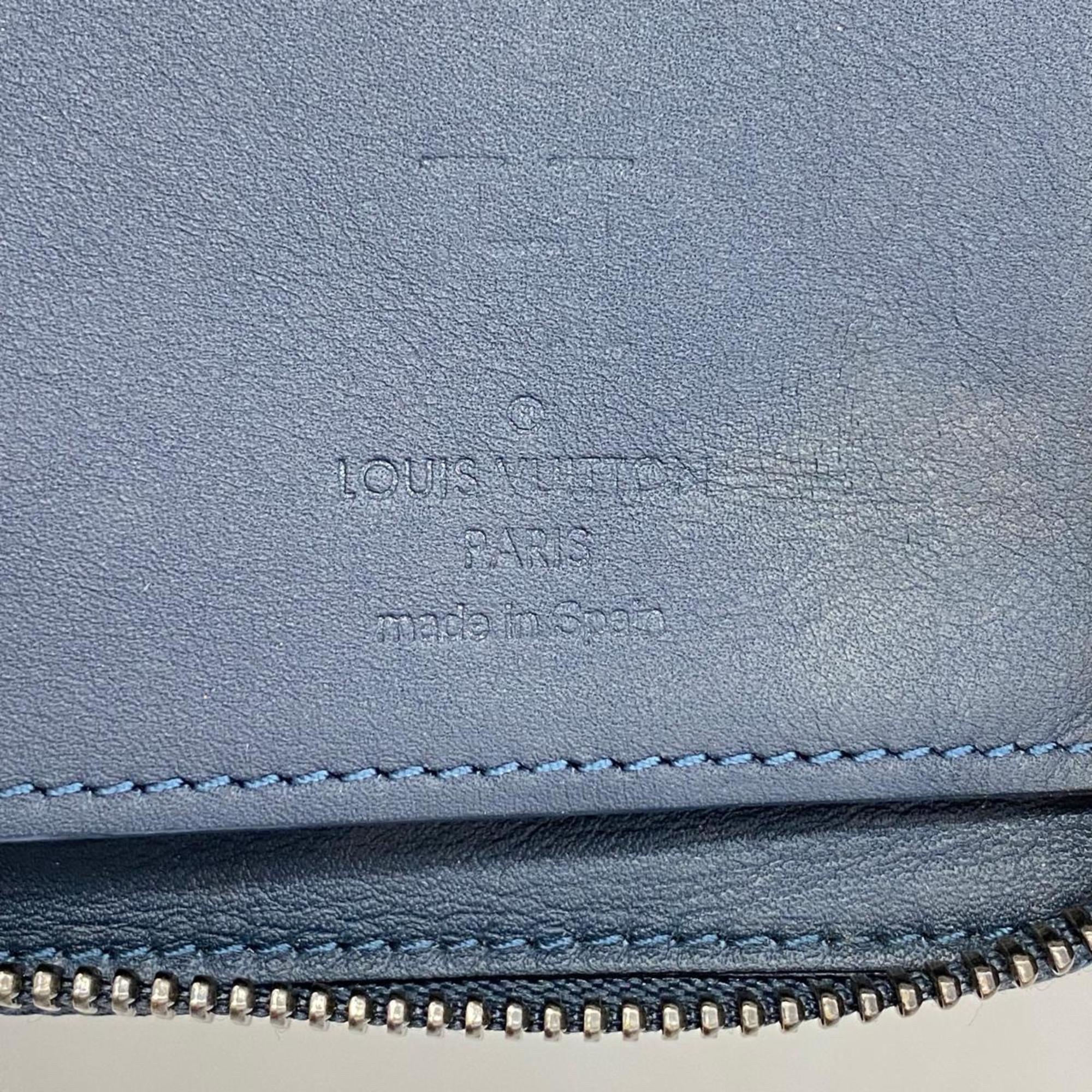 Louis Vuitton Long Wallet Damier Infini Zippy Vertical N63549 Cosmos Men's