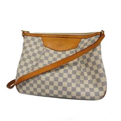 Louis Vuitton Shoulder Bag Damier Azur Siracusa MM N41112 White Women's