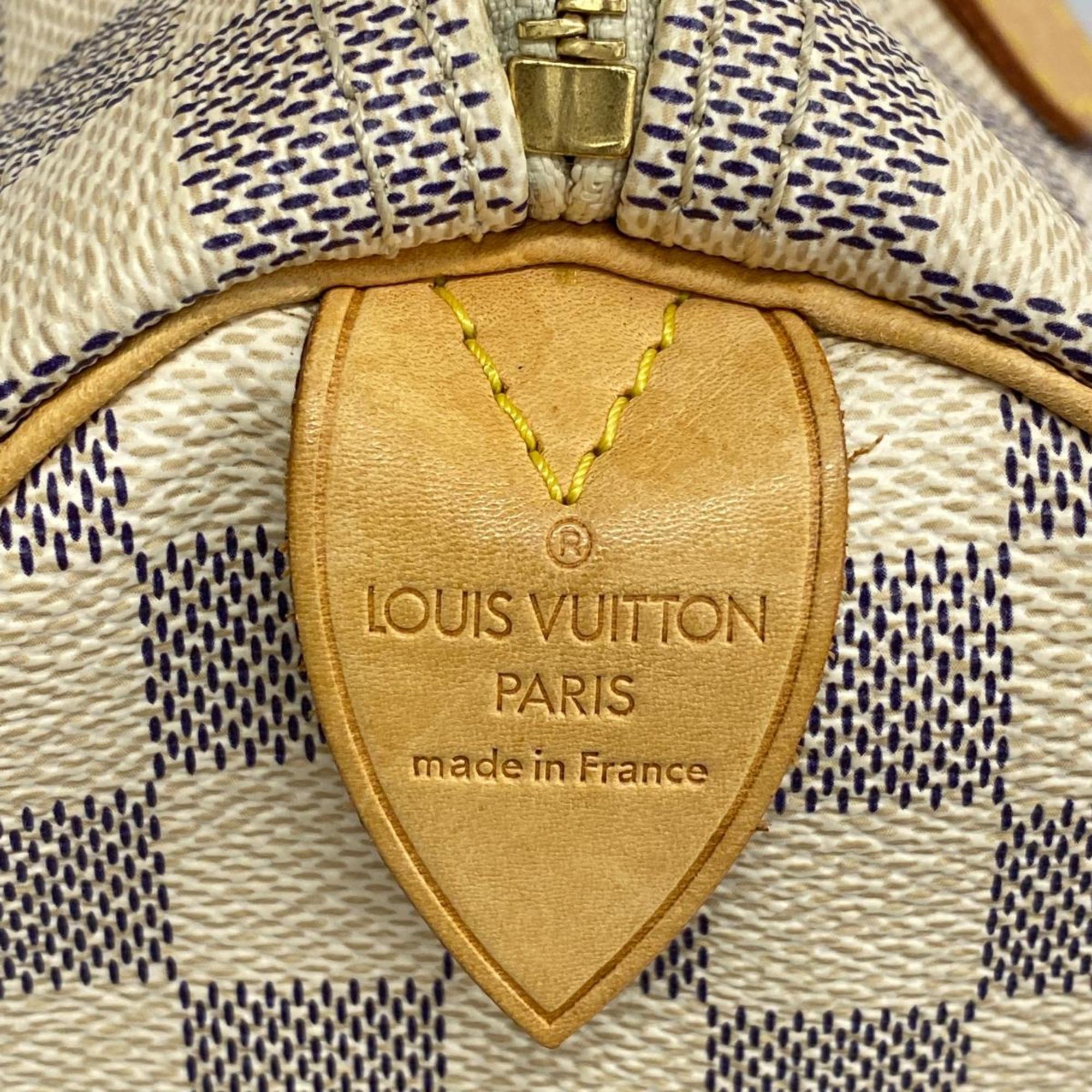 Louis Vuitton Handbag Damier Azur Speedy 25 N41371 White Ladies