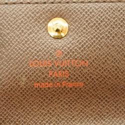 Louis Vuitton Wallet/Coin Case Damier Porto Monnaie Plat N61930 Ebene Women's