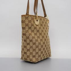 Gucci Tote Bag GG Canvas 120840 Brown Women's