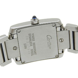 Cartier Tank Francaise SM W51008Q3 White Dial SS Quartz H26mm x W20mm Ladies Watch