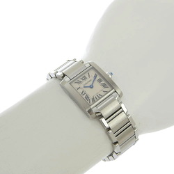 Cartier Tank Francaise SM W51008Q3 White dial SS Quartz 26mm x 20mm Ladies watch
