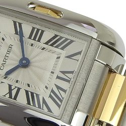 Cartier Tank Anglaise SM W5310046 Silver dial SS/K18YG Quartz H30mm x W22mm