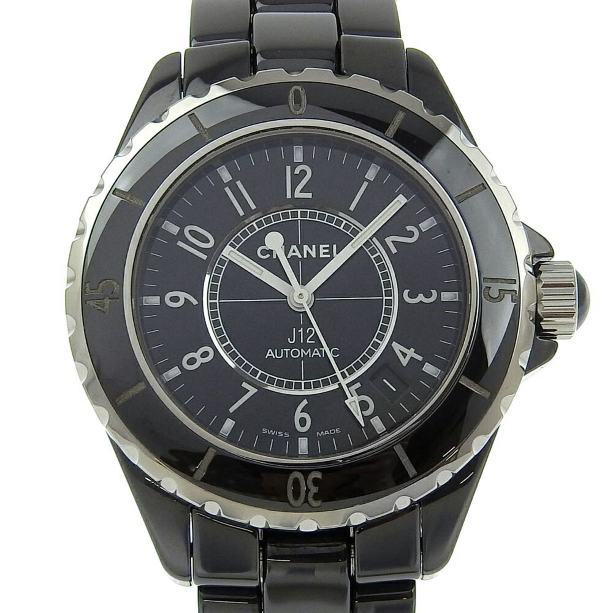 Chanel CHANEL J12 Date H0685 Black Dial Ceramic Strap from Another Manufacturer Automatic 38mm Men's