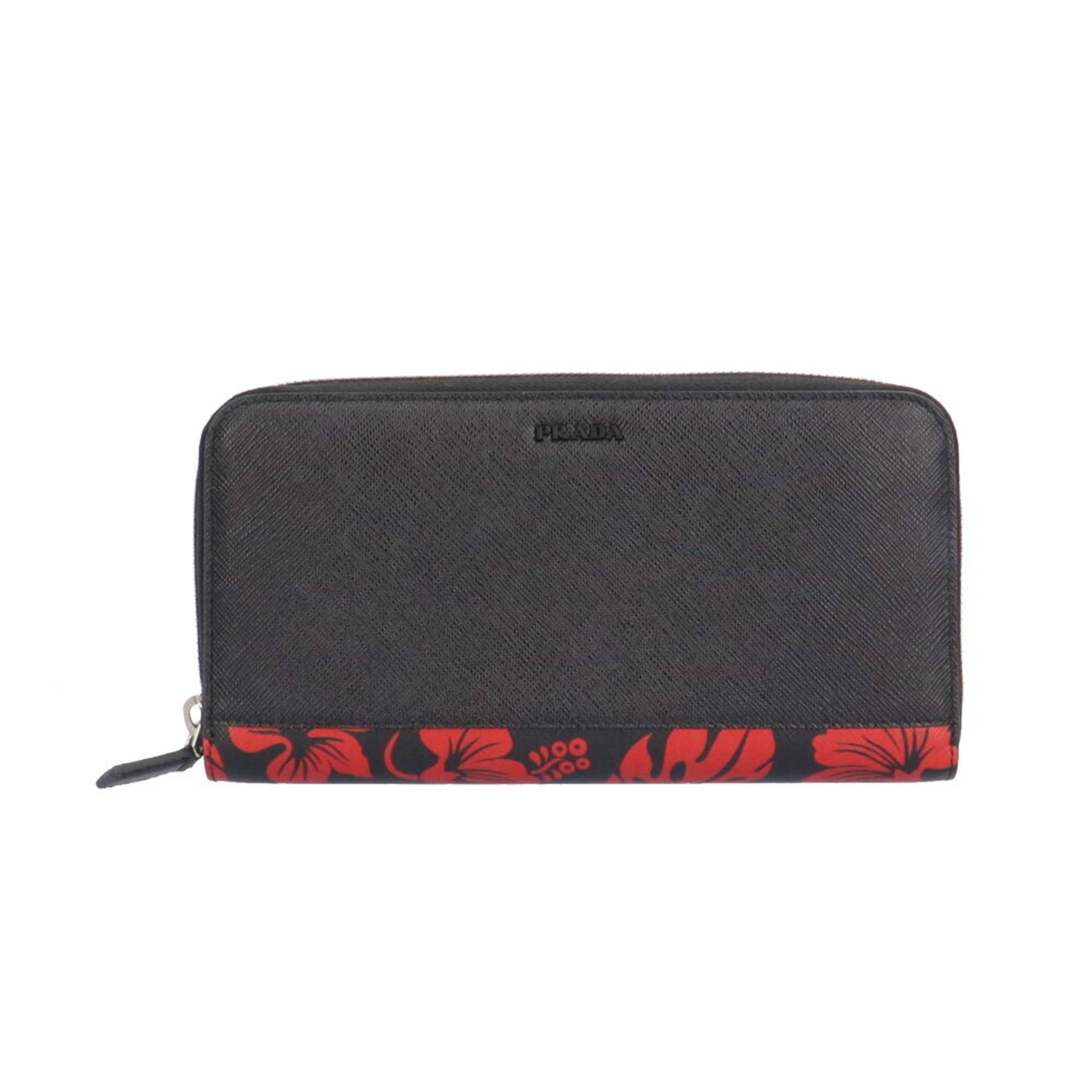 Prada Saffiano Long Wallet Leather Unisex PRADA