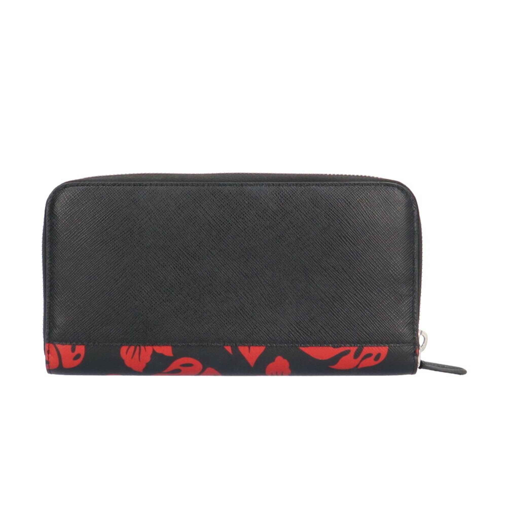 Prada Saffiano Long Wallet Leather Unisex PRADA