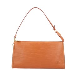 Louis Vuitton Pochette Accessoires Epi Handbag Leather M52948 Brown Women's LOUIS VUITTON