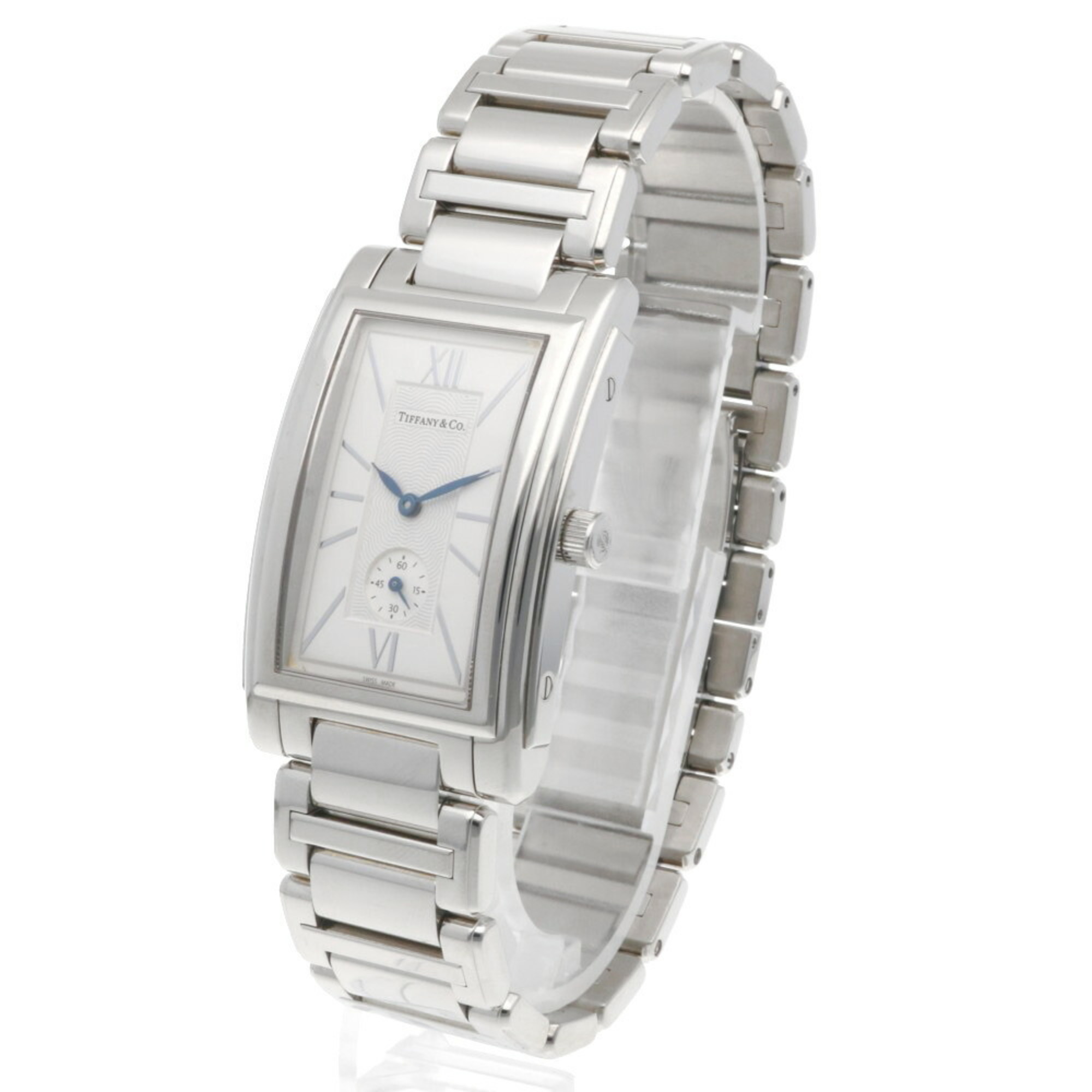 Tiffany Grand Rectangular Watch Stainless Steel Z0030.13.10A21A00A Quartz Men's TIFFANY&Co.