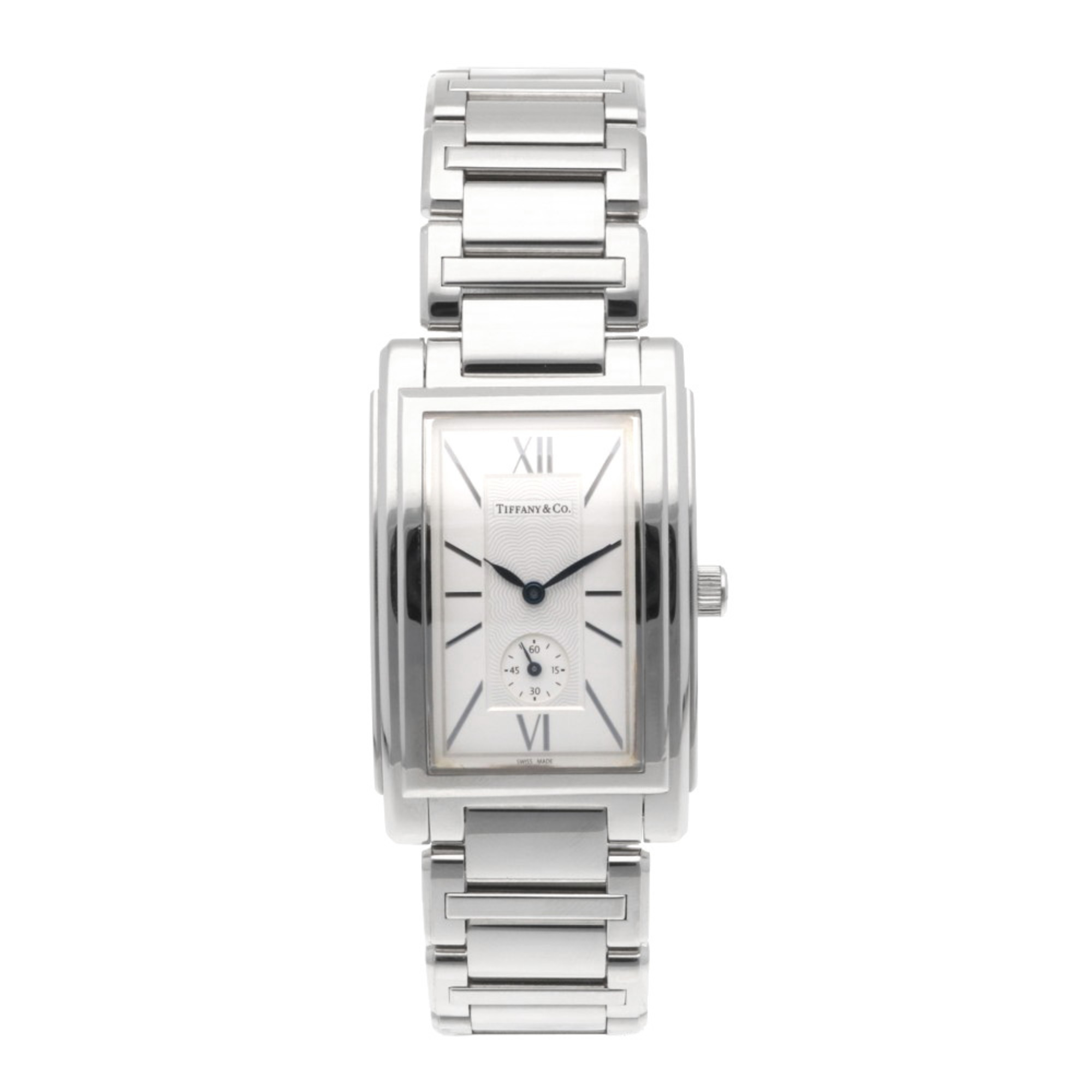 Tiffany Grand Rectangular Watch Stainless Steel Z0030.13.10A21A00A Quartz Men's TIFFANY&Co.