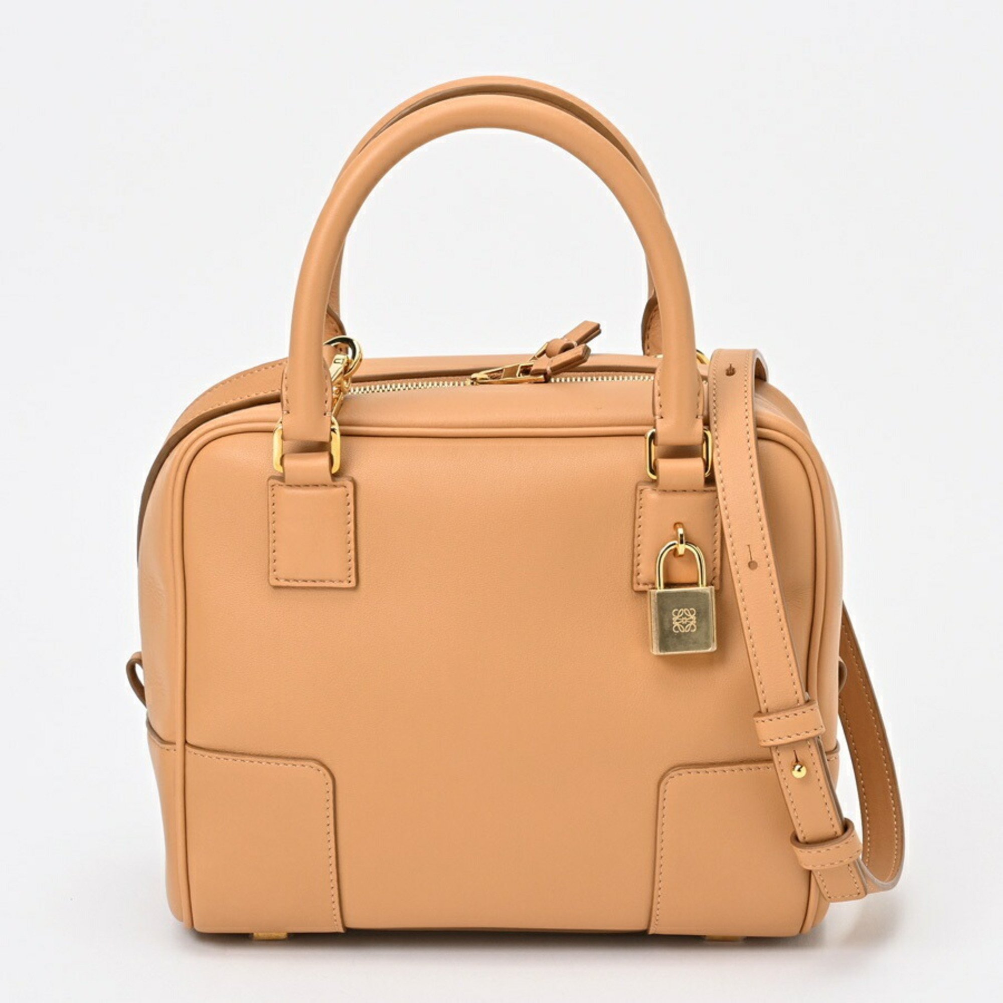 LOEWE Amazona 19 Square Bag A039N10X03 Leather Warm Desert (Camel) S-155934