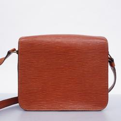 Louis Vuitton Shoulder Bag Epi Cartesier M52243 Kenya Brown Ladies