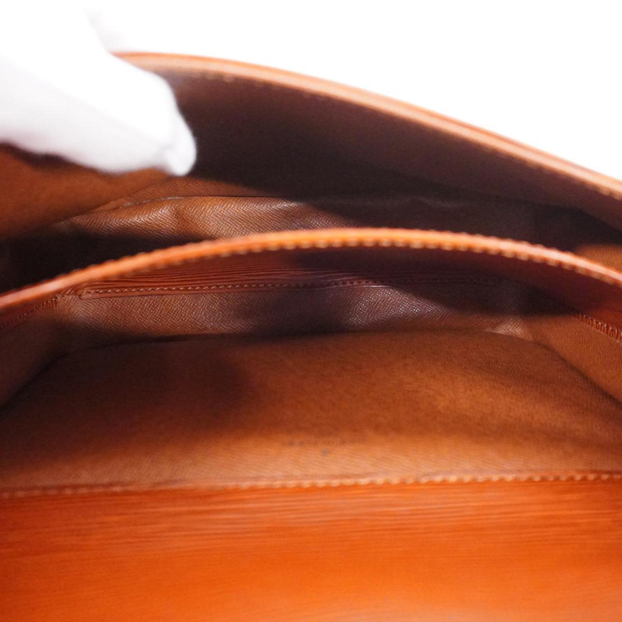 Louis Vuitton Shoulder Bag Epi Cartesier M52243 Kenya Brown Ladies