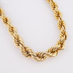 Christian Dior Necklace Chain GP Plated Gold Women's