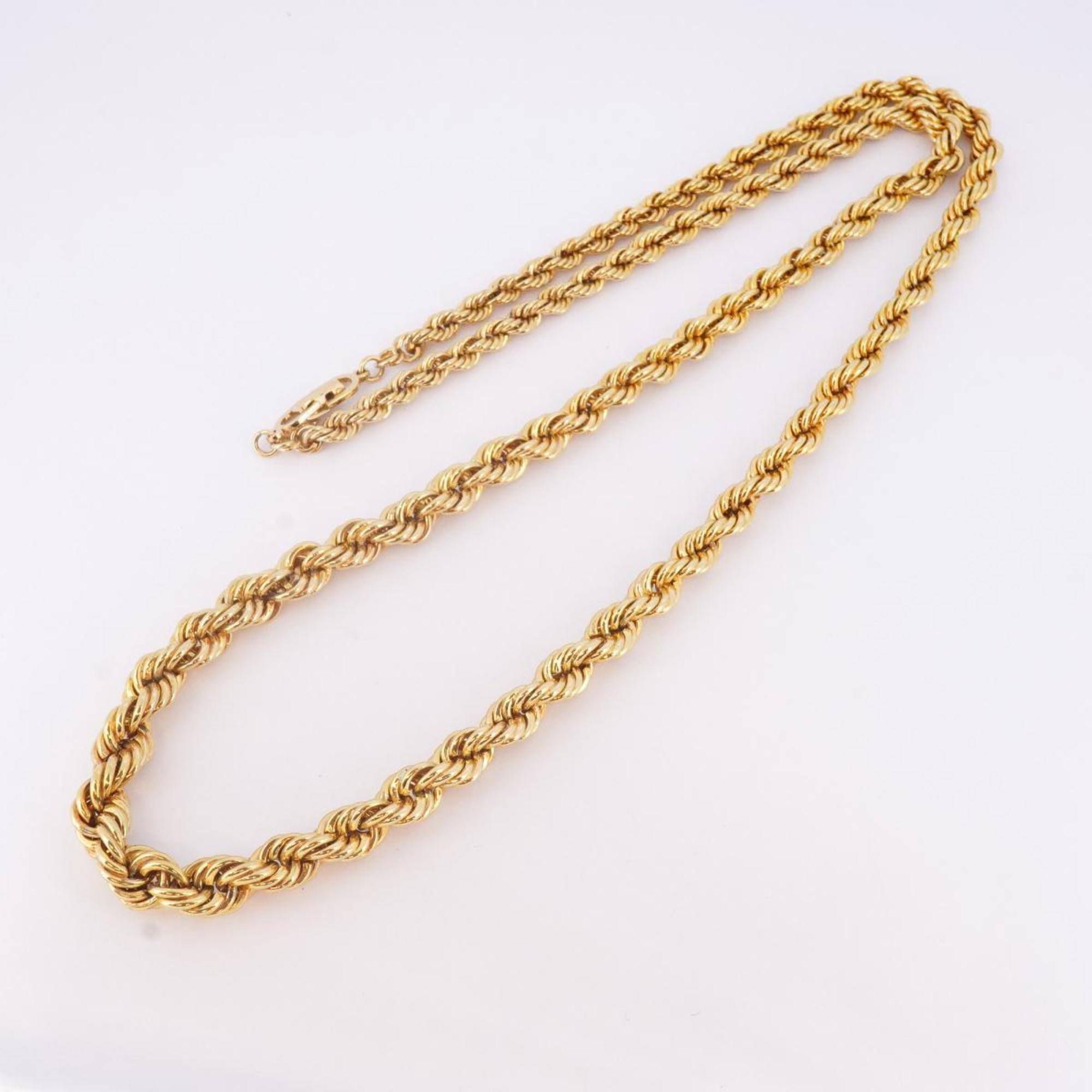 Christian Dior Necklace Chain GP Plated Gold Women's