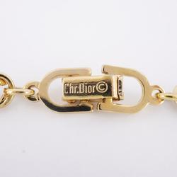 Christian Dior Necklace Chain GP Plated Gold Women's