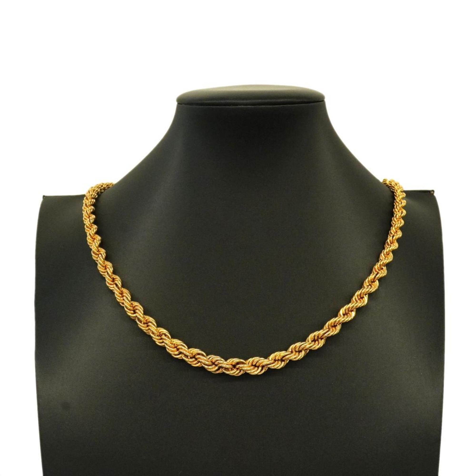 Christian Dior Necklace Chain GP Plated Gold Women's