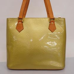 Louis Vuitton Tote Bag Vernis Houston M91053 Green Ladies